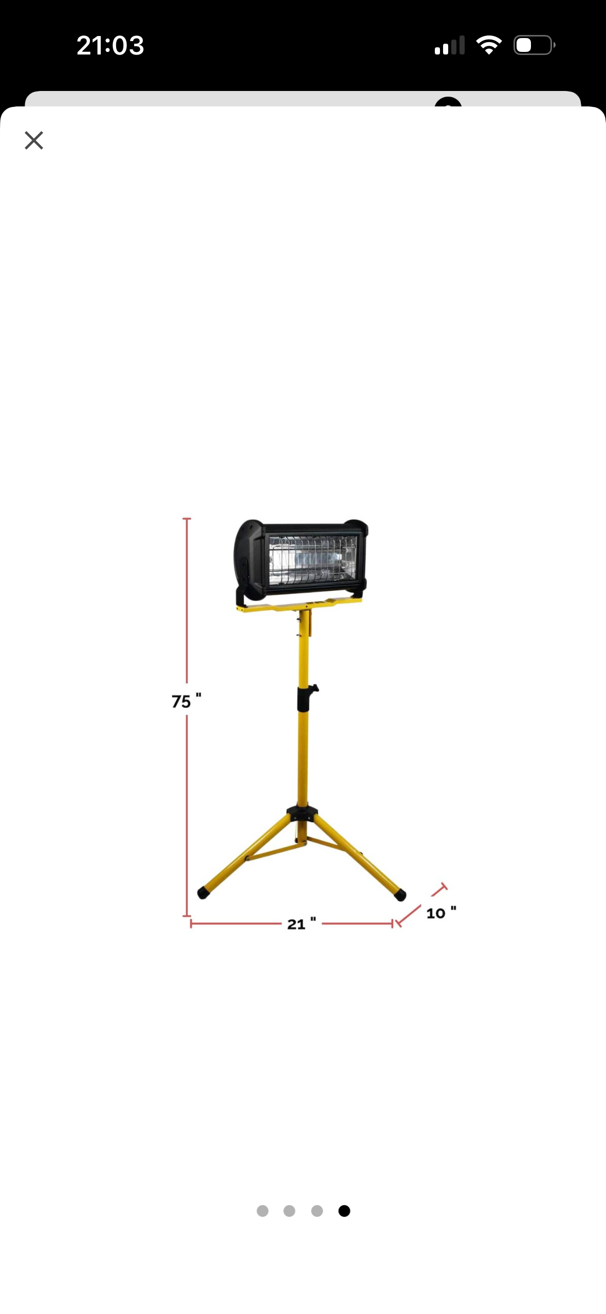 Tripode de chauffage Remington