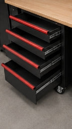 Ensemble de coffres a outils pour garages