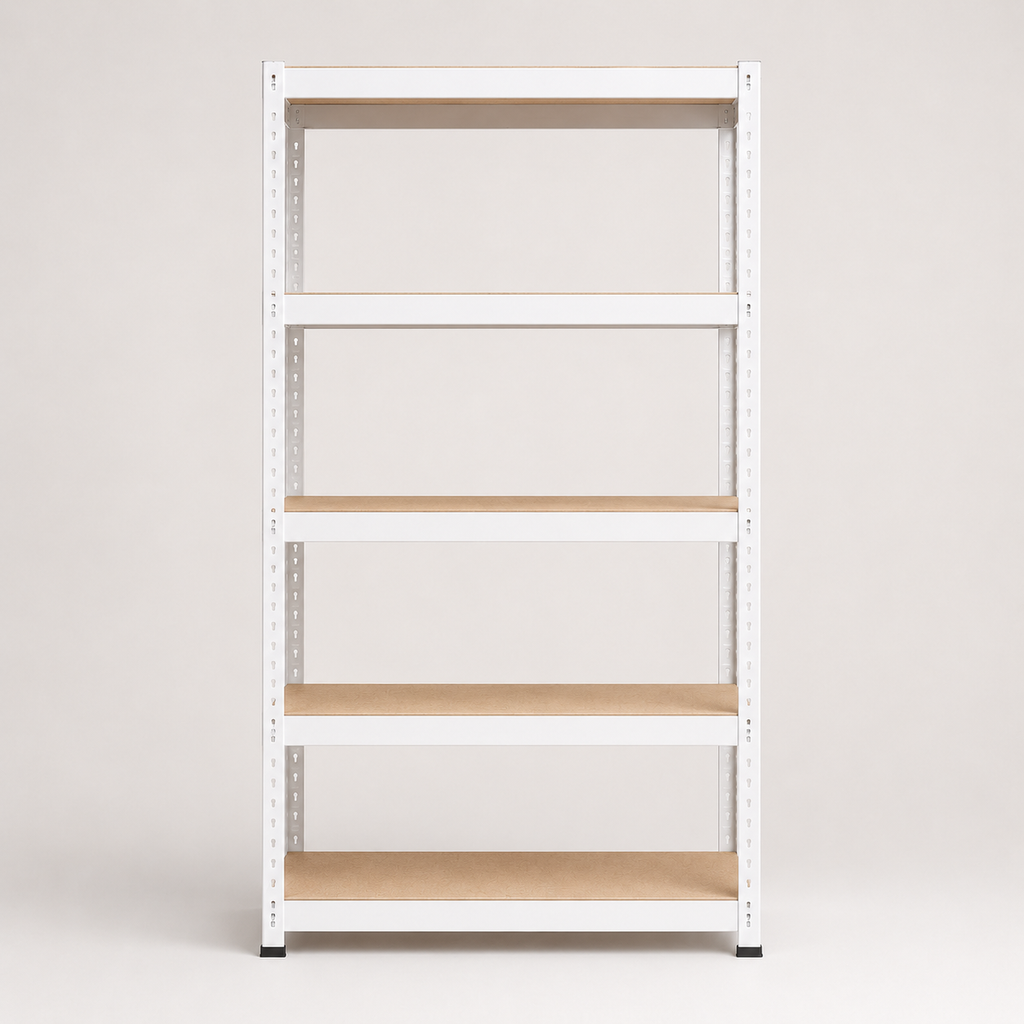 Étagère métallique robuste à 5 tablettes